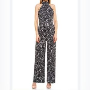 Alexia Admor black & white Polkadot Jumpsuit size 14 NWT! 0070
